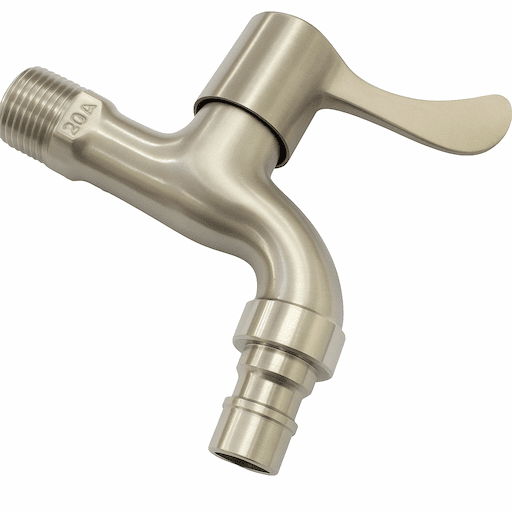 Vòi hồ inox 304 đầu gạt tay