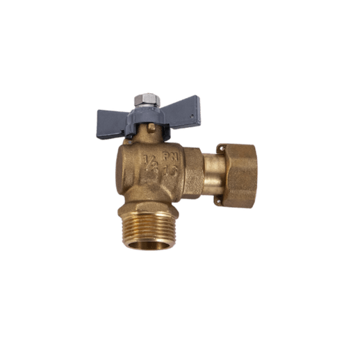 Van xả góc đồng mạ crom