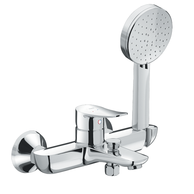 Vòi nước gắn tường nóng lạnh tay xoay